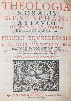 Bild Nr.1: 143-323 Stephanus a S.Paulo.: (Alte Drucke, Handschriften und Theologie)