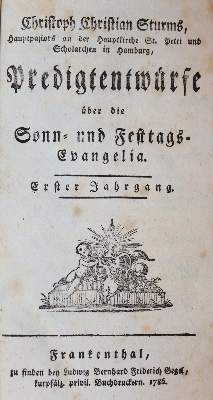 Bild Nr.1: 143-325 Sturm,C.C.: (Alte Drucke, Handschriften und Theologie)