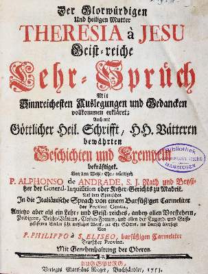 Bild Nr.1: 143-331 Andrade,A.de.: (Theresa von Avila)