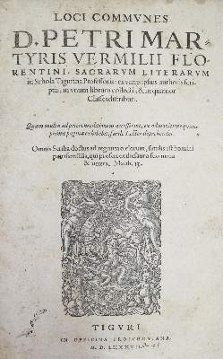 Bild Nr.1: 143-340 Vermigli,P.M.: (Alte Drucke, Handschriften und Theologie)