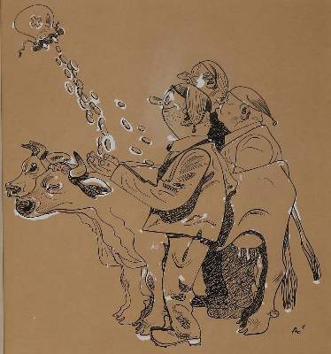 Bild Nr.6: 143-3444 Böckli, Carl: (Ausland, Schweiz, Karikatur)