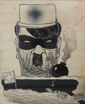 Bild Nr.12: 143-3446 Nef, Jakob: (Ausland, Schweiz, Karikatur)