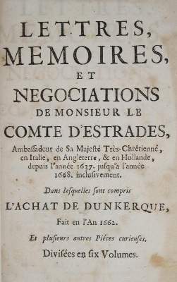 Bild Nr.1: 143-348 Estrades,(G.) Comte d'.: (Genealogie, Heraldik, Politik, Sozialismus, Wirtschaft)