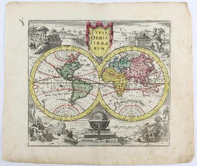 Bild Nr.2: 143-3495 Weltkarte.: (Ausland, Weltkarten)