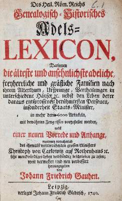 Bild Nr.1: 143-350 Gauhe,J.F.: (Genealogie und Heraldik)