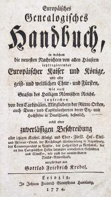 Bild Nr.1: 143-352 Krebel,G.F.: (Genealogie und Heraldik)