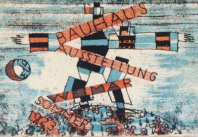 Bild Nr.13: 143-3567 Bauhaus-Postkarten. (Künstlergraphik)