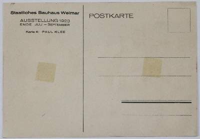 Bild Nr.30: 143-3567 Bauhaus-Postkarten. (Künstlergraphik)