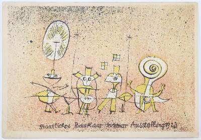 Bild Nr.33: 143-3567 Bauhaus-Postkarten. (Künstlergraphik)