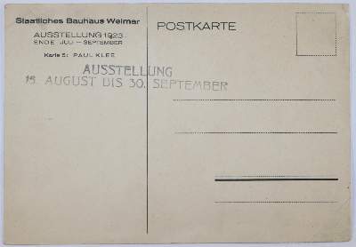 Bild Nr.34: 143-3567 Bauhaus-Postkarten. (Künstlergraphik)
