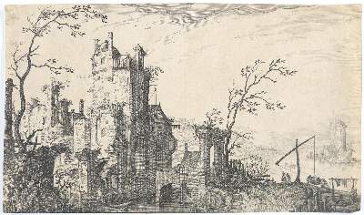 Bild Nr.1: 143-3637 Burgruine: (Künstlergraphik)