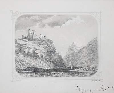 Bild Nr.1: 143-3638 Burgruine: (Künstlergraphik)