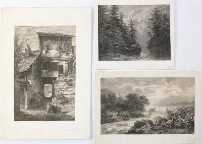 Bild Nr.2: 143-3642 Calame, Alexandre: (Künstlergraphik)