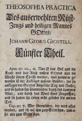 Bild Nr.1: 143-377 Gichtel,J.G.: (Grenzwissenschaften und Okkultismus)