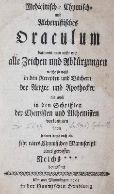 Bild Nr.4: 143-379 Medicinisch-Chymisch: (Grenzwissenschaften und Okkultismus)