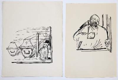 Bild Nr.4: 143-3798 Illustrationen.: (Künstlergraphik, Fechter-Claeys)