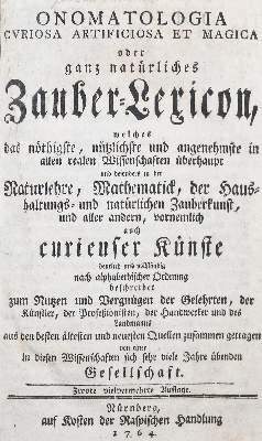 Bild Nr.1: 143-380 Onomatologia: (Grenzwissenschaften und Okkultismus)