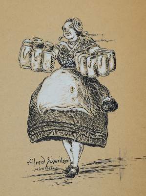Bild Nr.1: 143-3971 Bechstein, Ludwig: (Künstlergraphik, Karikatur)