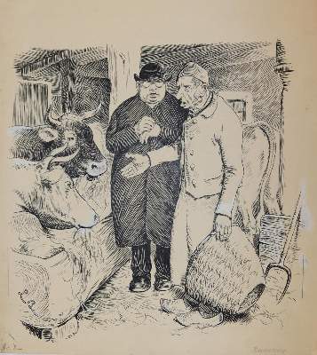 Bild Nr.2: 143-3971 Bechstein, Ludwig: (Künstlergraphik, Karikatur)
