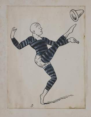 Bild Nr.2: 143-3975 Clown.: (Künstlergraphik, Karikatur)