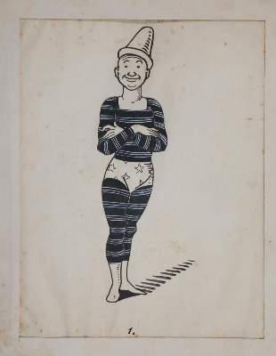 Bild Nr.8: 143-3975 Clown.: (Künstlergraphik, Karikatur)