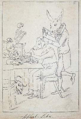 Bild Nr.1: 143-3977 Erquickungen: (Künstlergraphik, Karikatur)