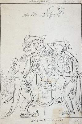 Bild Nr.2: 143-3977 Erquickungen: (Künstlergraphik, Karikatur)