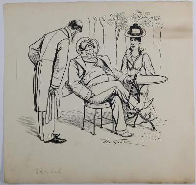 Bild Nr.3: 143-3992 Grätz, Theodor: (Künstlergraphik, Karikatur)
