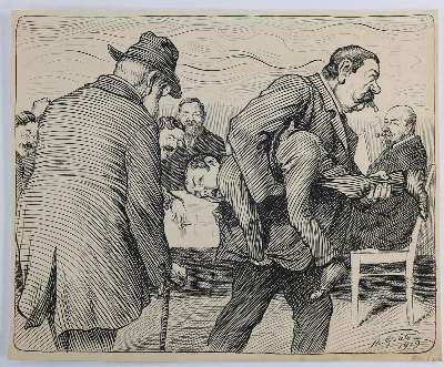 Bild Nr.5: 143-3992 Grätz, Theodor: (Künstlergraphik, Karikatur)