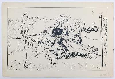 Bild Nr.1: 143-3995 Hengeler, Adolf: (Künstlergraphik, Karikatur)