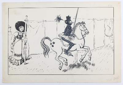 Bild Nr.3: 143-3995 Hengeler, Adolf: (Künstlergraphik, Karikatur)