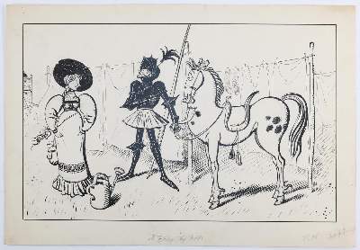 Bild Nr.4: 143-3995 Hengeler, Adolf: (Künstlergraphik, Karikatur)
