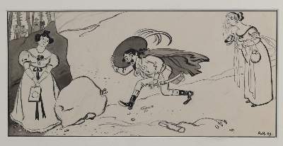 Bild Nr.3: 143-3996 Hengeler, Adolf: (Künstlergraphik, Karikatur)