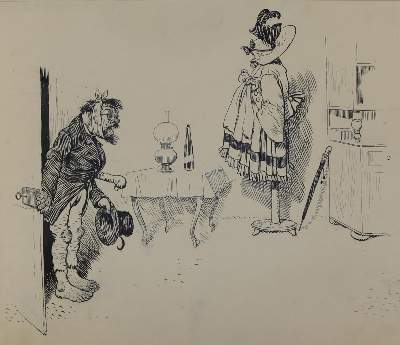 Bild Nr.7: 143-3997 Hengeler, Adolf: (Künstlergraphik, Karikatur)