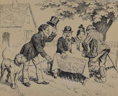 Bild Nr.8: 143-3997 Hengeler, Adolf: (Künstlergraphik, Karikatur)