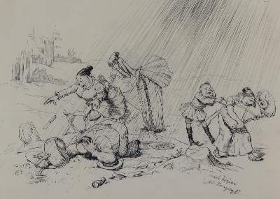 Bild Nr.9: 143-3997 Hengeler, Adolf: (Künstlergraphik, Karikatur)