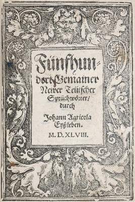 Bild Nr.1: 143-4 Agricola,J: (Alte Drucke, Handschriften und Theologie)
