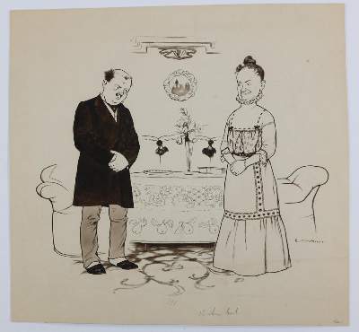 Bild Nr.4: 143-4005 Kirchner, Eugen: (Künstlergraphik, Karikatur)