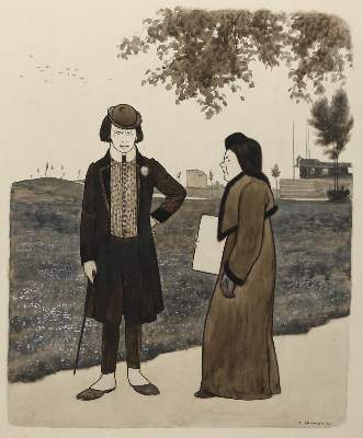 Bild Nr.1: 143-4007 Kirchner, Eugen: (Künstlergraphik, Karikatur)