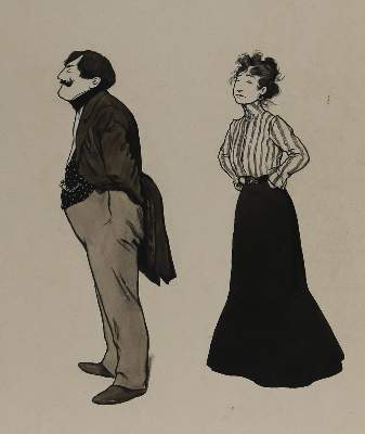 Bild Nr.2: 143-4007 Kirchner, Eugen: (Künstlergraphik, Karikatur)