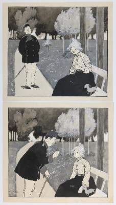Bild Nr.4: 143-4009 Kirchner, Eugen: (Künstlergraphik, Karikatur)
