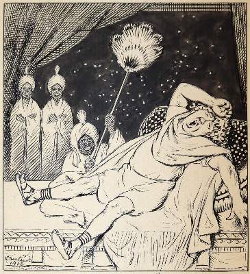 Bild Nr.1: 143-4013 Oberländer, Adolf: (Künstlergraphik, Karikatur)
