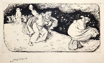 Bild Nr.1: 143-4015 Oberländer, Adolf: (Künstlergraphik, Karikatur)