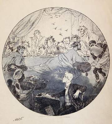 Bild Nr.6: 143-4015 Oberländer, Adolf: (Künstlergraphik, Karikatur)
