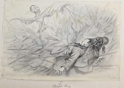 Bild Nr.7: 143-4017 Oberländer, Adolf: (Künstlergraphik, Karikatur)