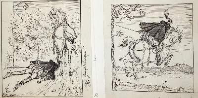 Bild Nr.2: 143-4020 Oberländer, Adolf: (Künstlergraphik, Karikatur)
