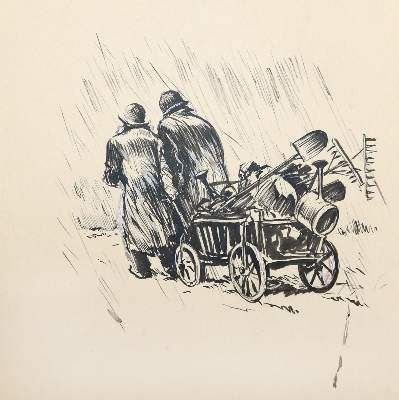 Bild Nr.1: 143-4021 Oberländer, Adolf: (Künstlergraphik, Karikatur)
