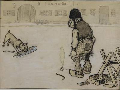 Bild Nr.2: 143-4021 Oberländer, Adolf: (Künstlergraphik, Karikatur)