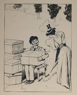 Bild Nr.5: 143-4021 Oberländer, Adolf: (Künstlergraphik, Karikatur)