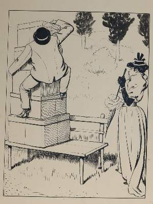 Bild Nr.6: 143-4021 Oberländer, Adolf: (Künstlergraphik, Karikatur)